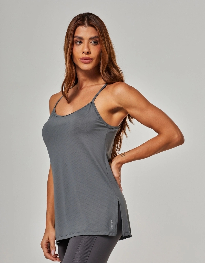 Vestem - Tank Shirt Open Back Harmony Gray Gris - REG860.O26.C0678