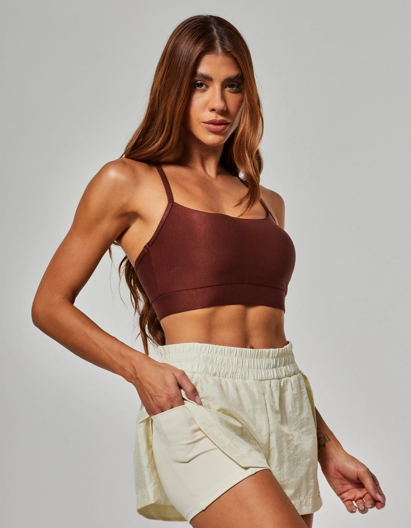 Vestem - Shorts Running Transpassado Harmony Palha Clarrisimo - SHR767.O26.C0709