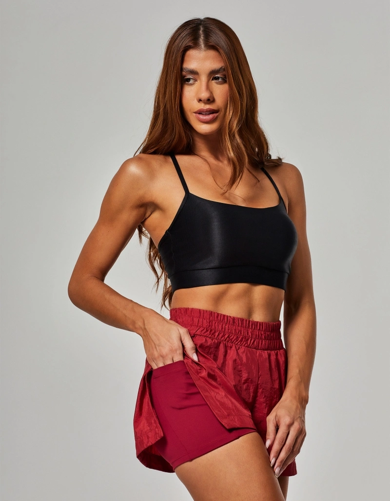 Vestem - Shorts Running Transpassado Harmony Vermelho Queimado - SHR767.O26.C0710