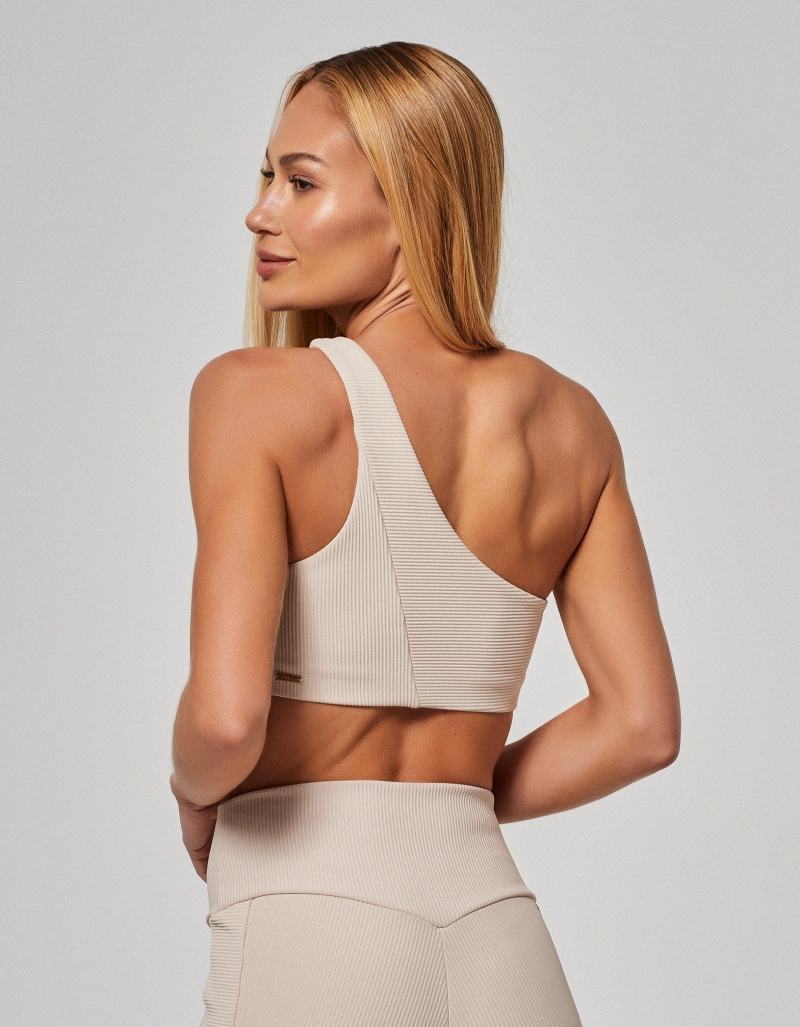 Vestem - High Support Asymmetrical Top Wish Beige Dune - TOP1230.O26.C0683