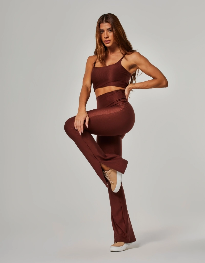 Vestem - Bailarina Shape Up com Abertura Leona Marrom Sépia - BAI108.O26.C0697