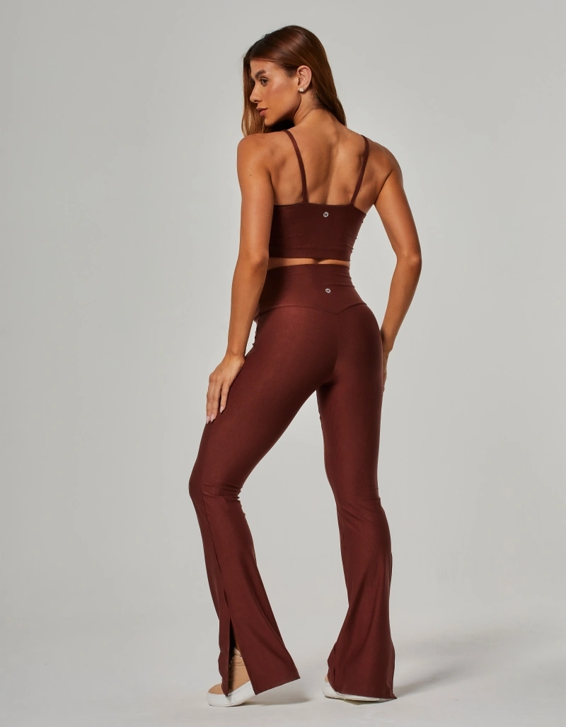 Vestem - Bailarina Shape Up com Abertura Leona Marrom Sépia - BAI108.O26.C0697