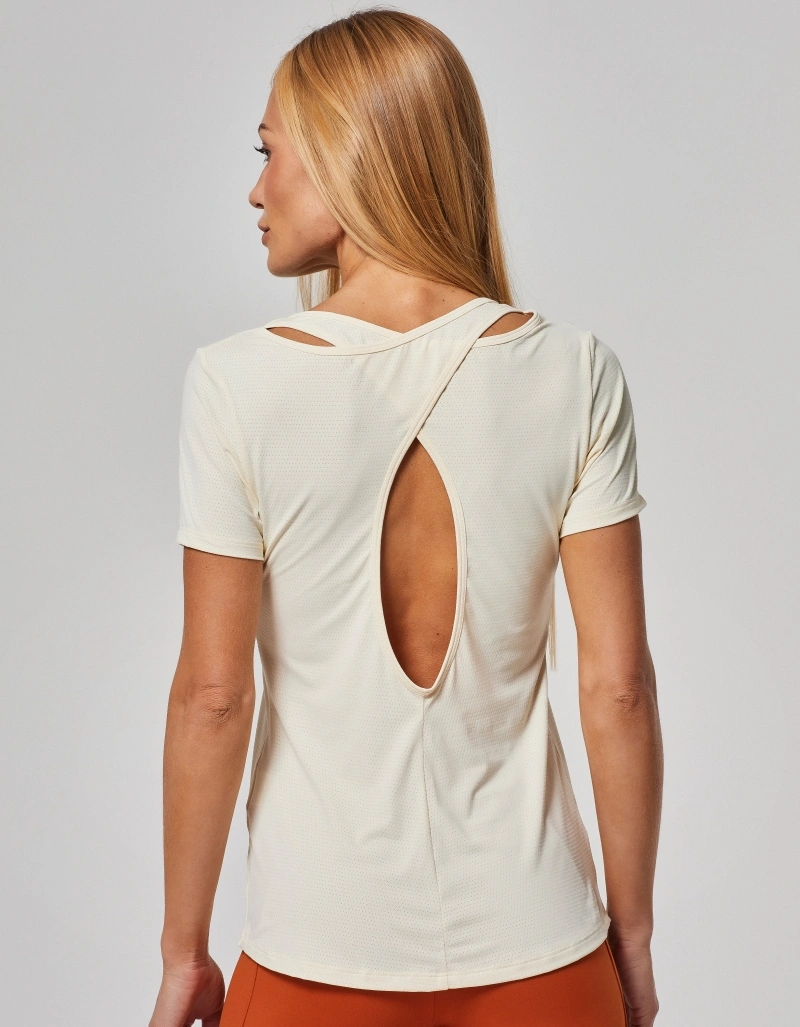 Vestem - Blusa Manga Curta Costas Sobrepostas Freya Off White - BMC117.O26.C0294
