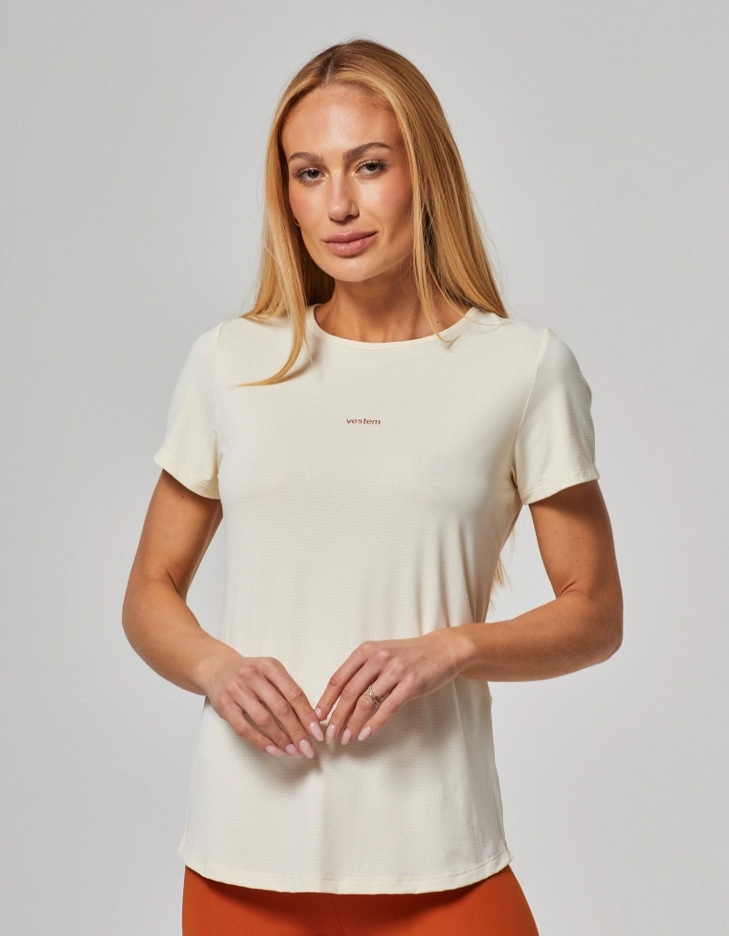 Vestem - Blusa Manga Curta Costas Sobrepostas Freya Off White - BMC117.O26.C0294