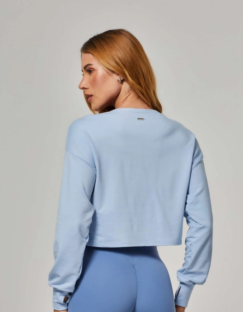 Vestem - Blusa Manga Longa com Franzido Daphne Azul Ceu - BML502.O26.C0708
