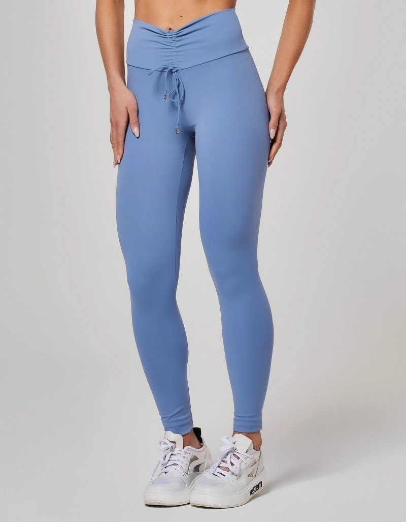 Vestem - Shape Up Leggings with Ruching Daphne Pacific Blue - FS1573.O26.C0704