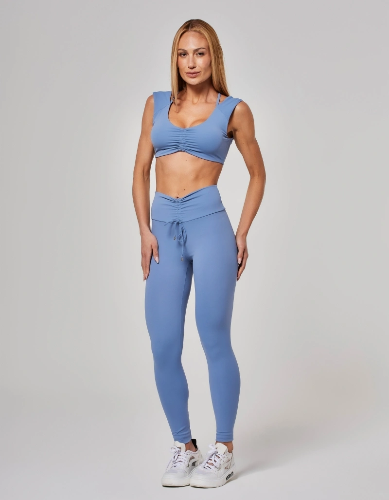 Vestem - Shape Up Leggings with Ruching Daphne Pacific Blue - FS1573.O26.C0704