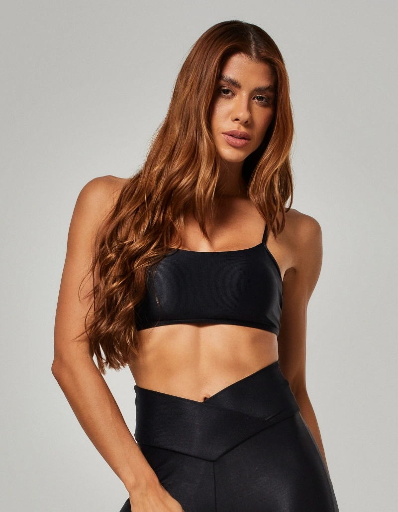 Vestem - Top Leve Sustentação Leona Preto - TOP1272.O26.C0002