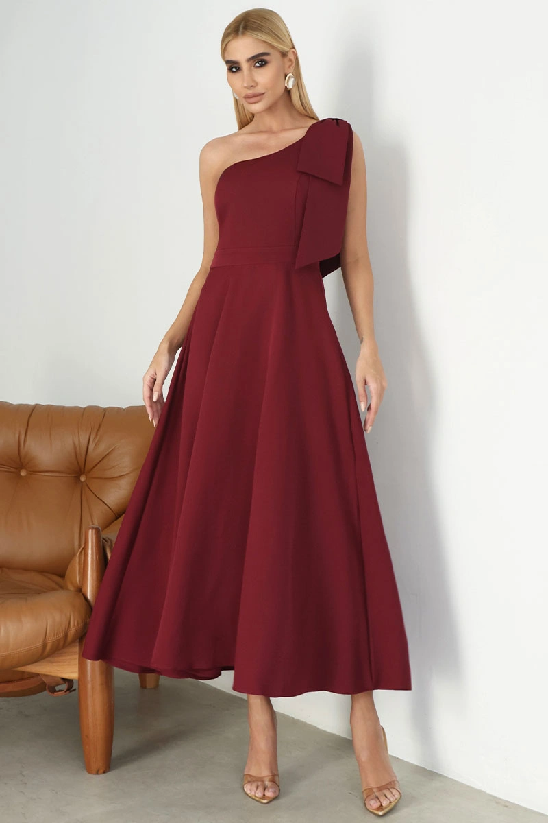 Miss Misses - Glaucia Wine Dress - 54625006