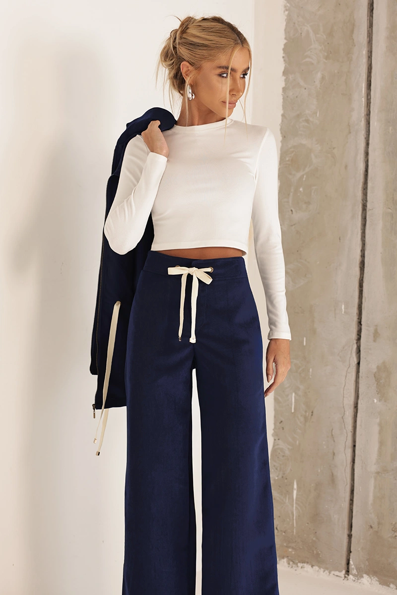 Dot Clothing - Set Dot Clothing Ariane Navy Blue Jacket and Pants - 2998AZUL