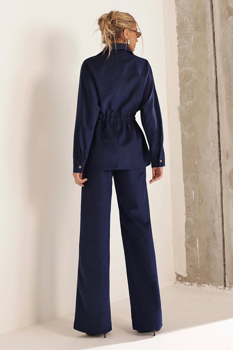Dot Clothing - Set Dot Clothing Ariane Navy Blue Jacket and Pants - 2998AZUL