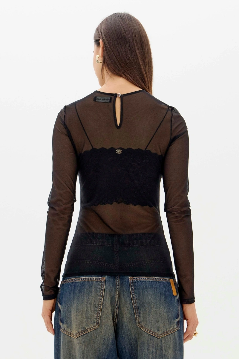 LANÇA PERFUME - Tulle Shirt with Long Sleeves by Lança Perfume - 9642