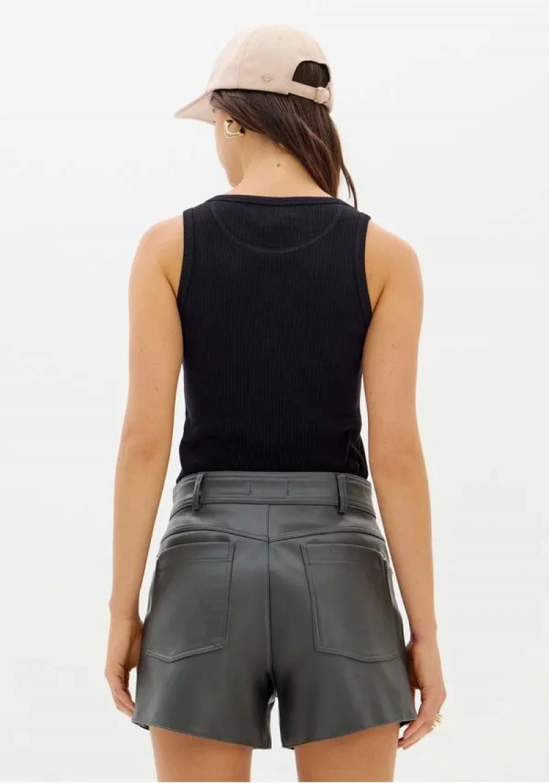 LANÇA PERFUME - High-waisted PU shorts by Lança Perfume - 48