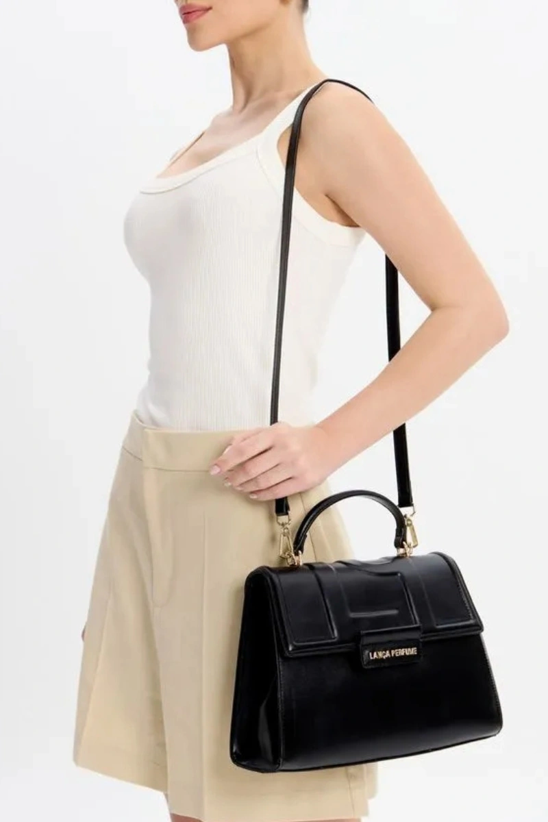 LANÇA PERFUME - Hand Bag Tote with Metal Detail - Lança Perfume - 707