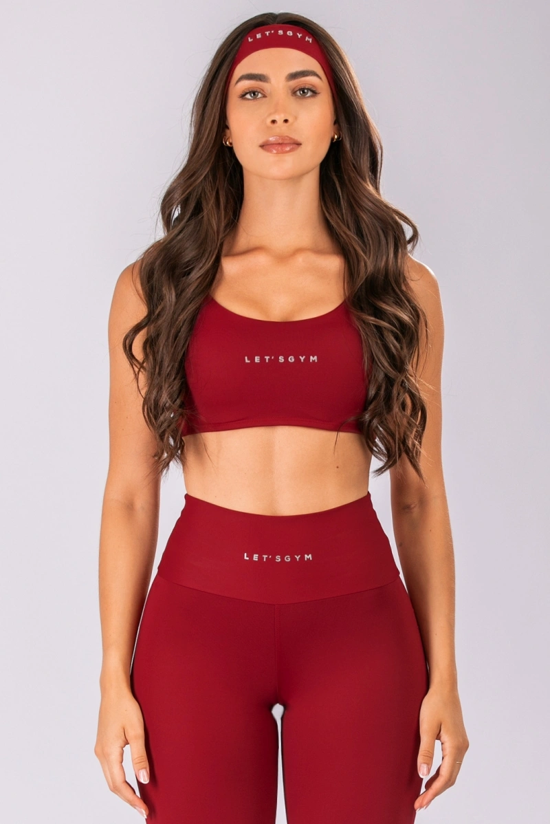 Lets Gym - Sports bra Basic Colors Scarlet - 2906SCT