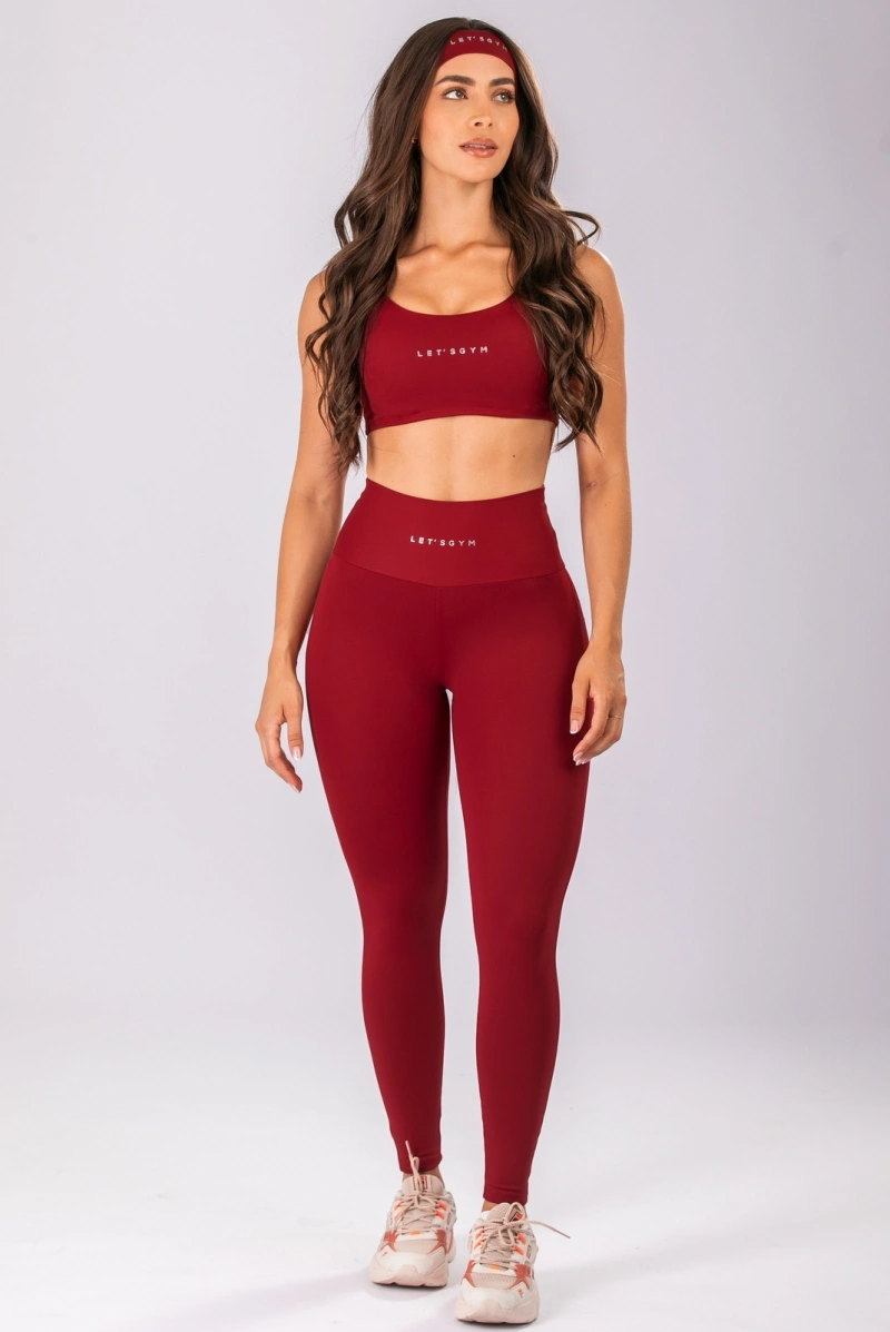 Lets Gym - Sports bra Basic Colors Scarlet - 2906SCT