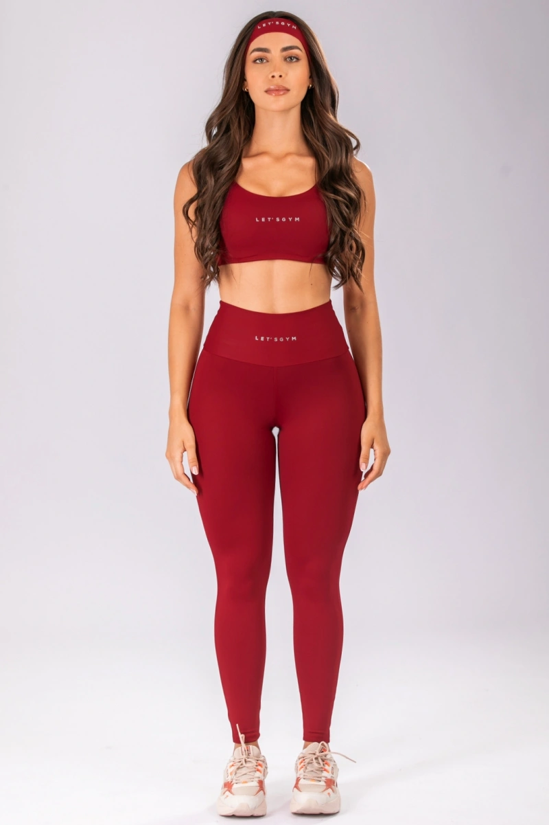 Lets Gym - Legging Basic Colors Scarlet - 2907SCT