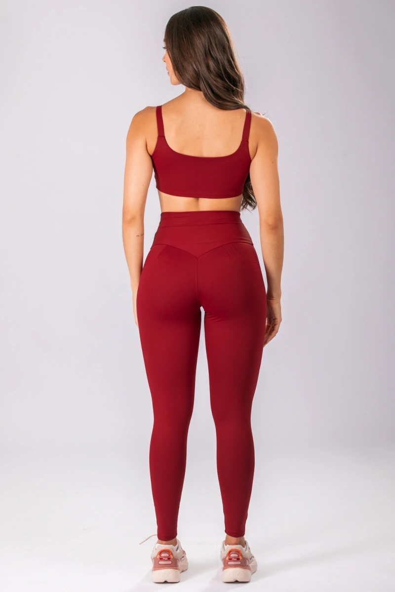 Lets Gym - Legging Basic Colors Scarlet - 2907SCT