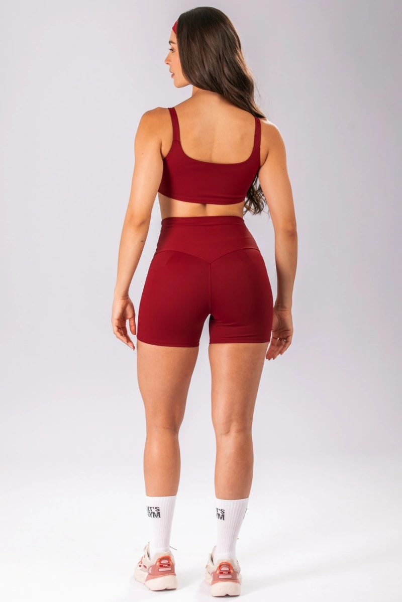 Lets Gym - Short Basic Colors Scarlet - 2909SCT
