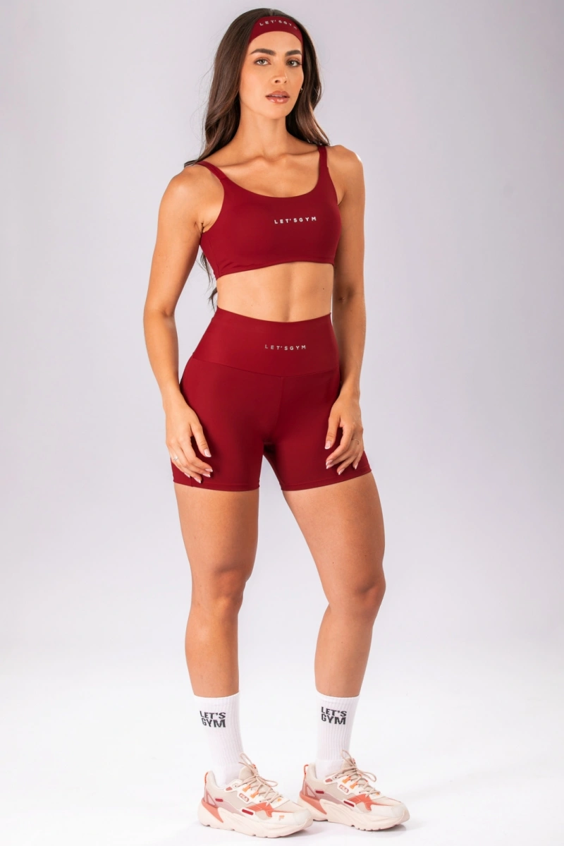 Lets Gym - Short Basic Colors Scarlet - 2909SCT