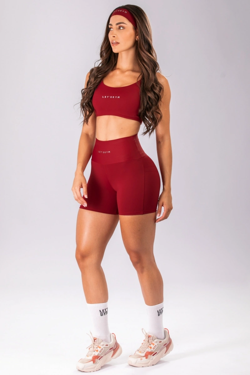 Lets Gym - Short Basic Colors Scarlet - 2909SCT