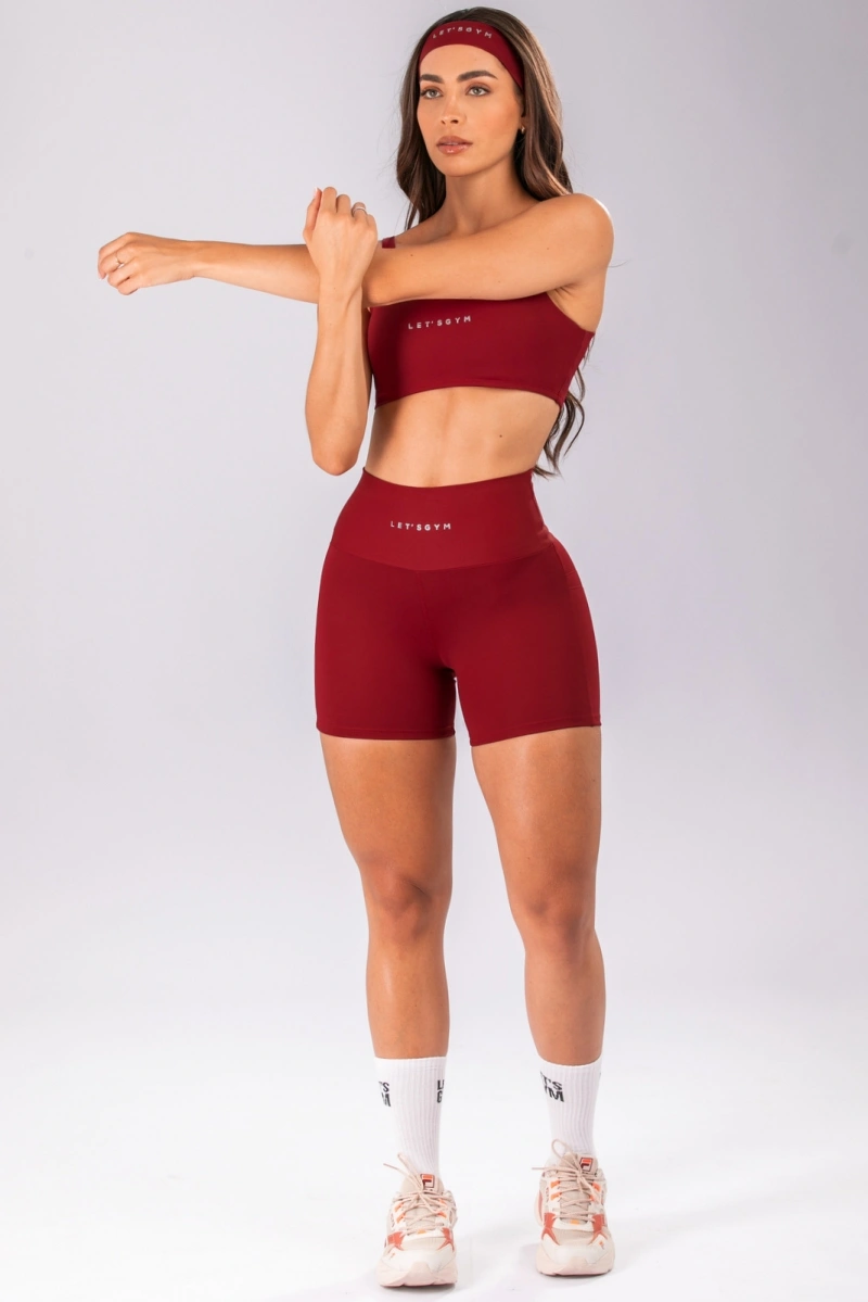 Lets Gym - Short Basic Colors Scarlet - 2909SCT