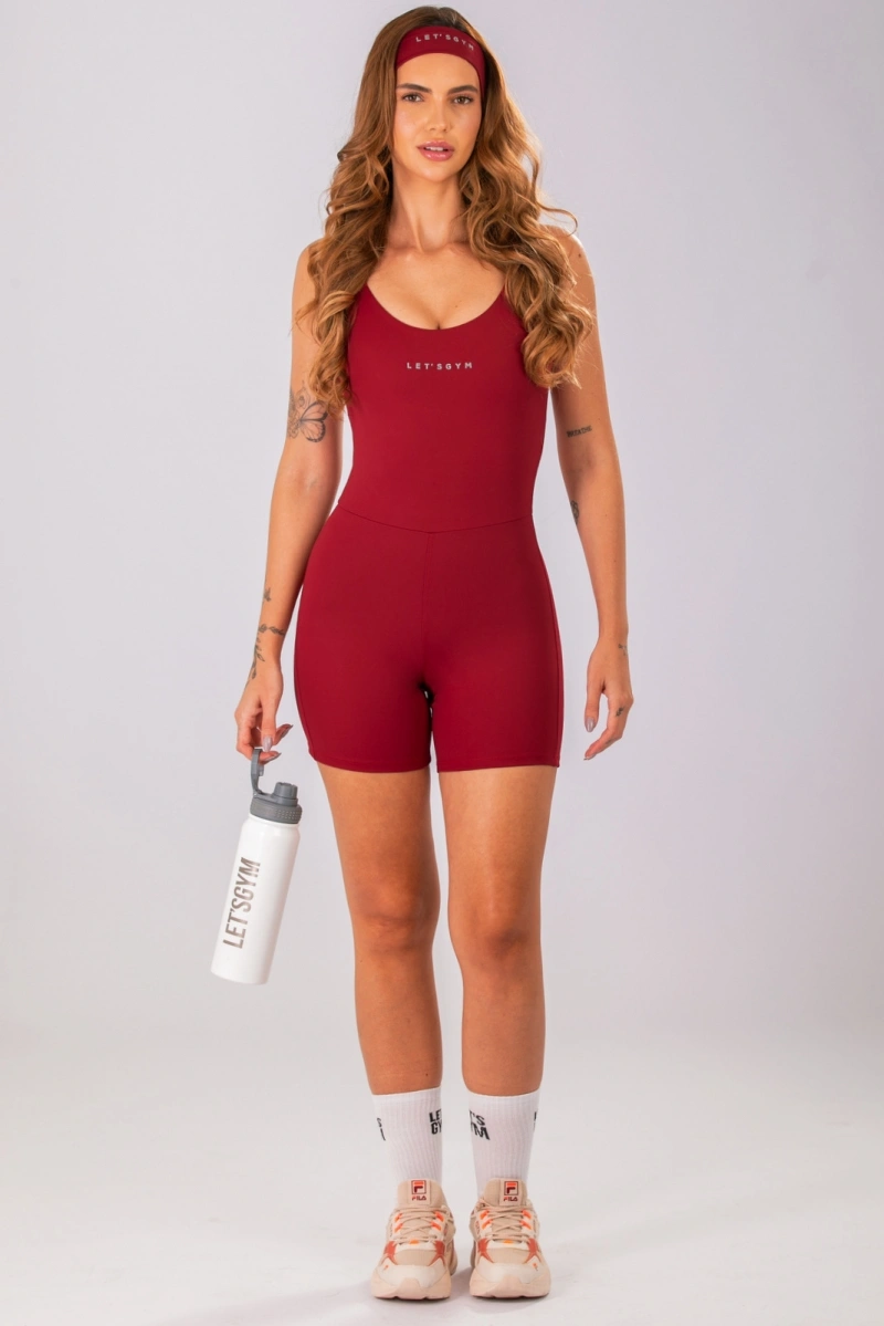 Lets Gym - Macaquinho Basic Colors Scarlet - 2910SCT