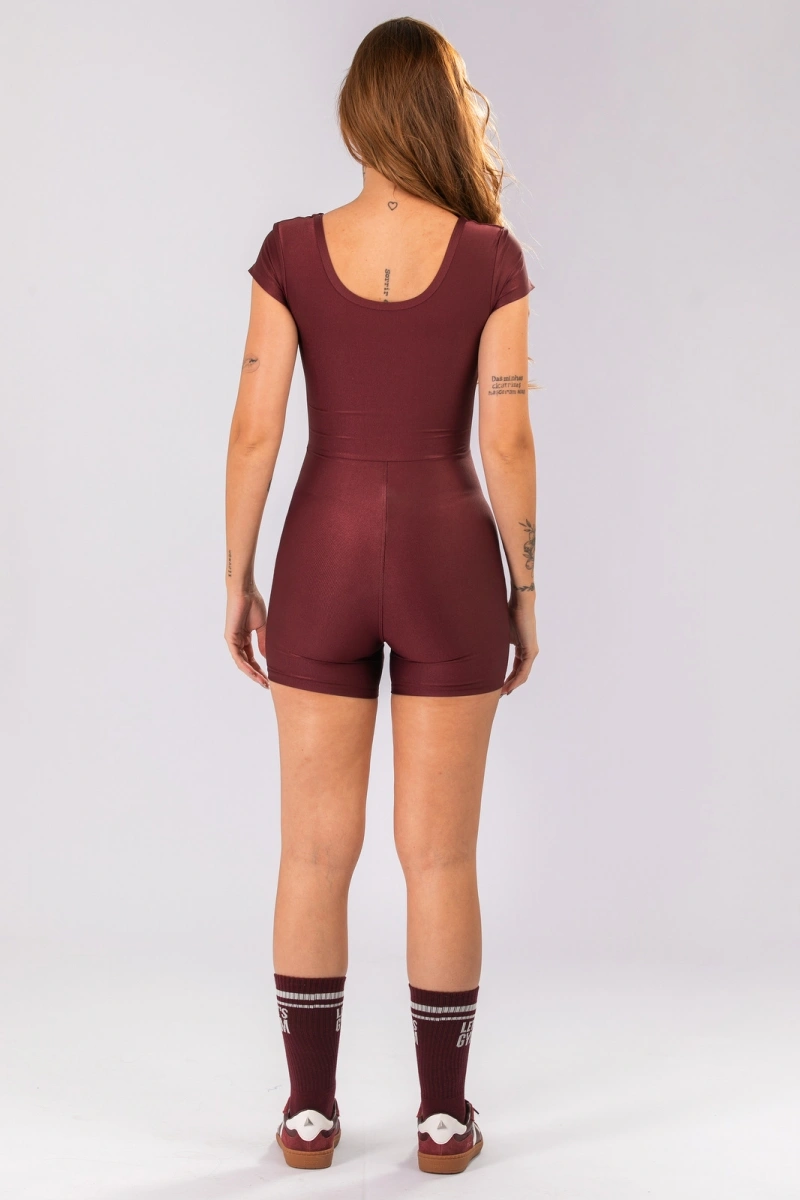 Lets Gym - Jumpsuit New Duo Comfort Burgundy - 3083BG