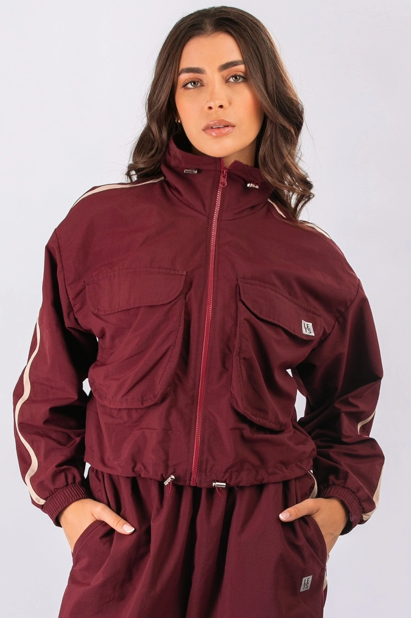 Lets Gym - Jaqueta Soft Power Burgundy - 3126BG