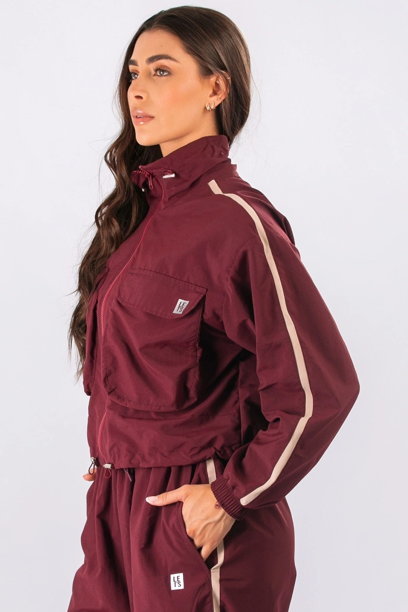 Lets Gym - Jaqueta Soft Power Burgundy - 3126BG