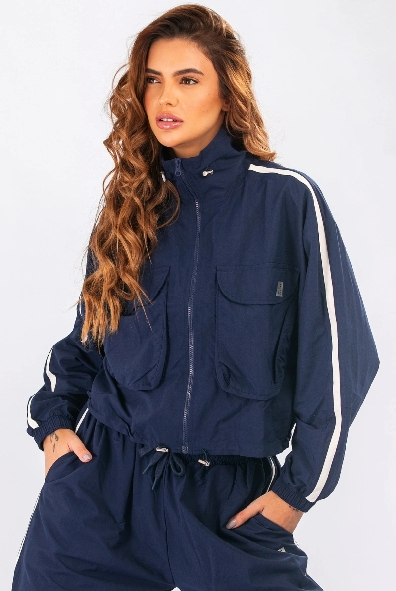 Lets Gym - Jaqueta Soft Power Navy Blue - 3126NB