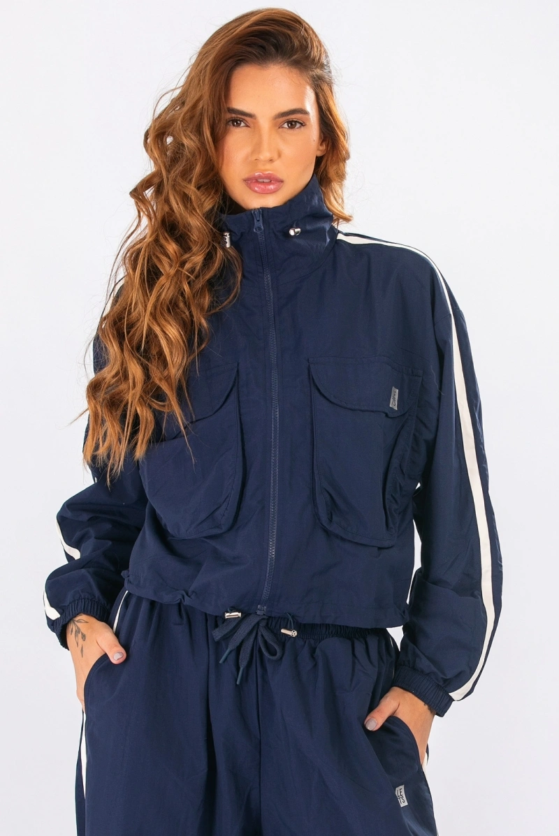Lets Gym - Jaqueta Soft Power Navy Blue - 3126NB