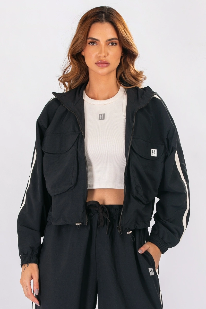 Lets Gym - Black Soft Power Jacket - 3126PT