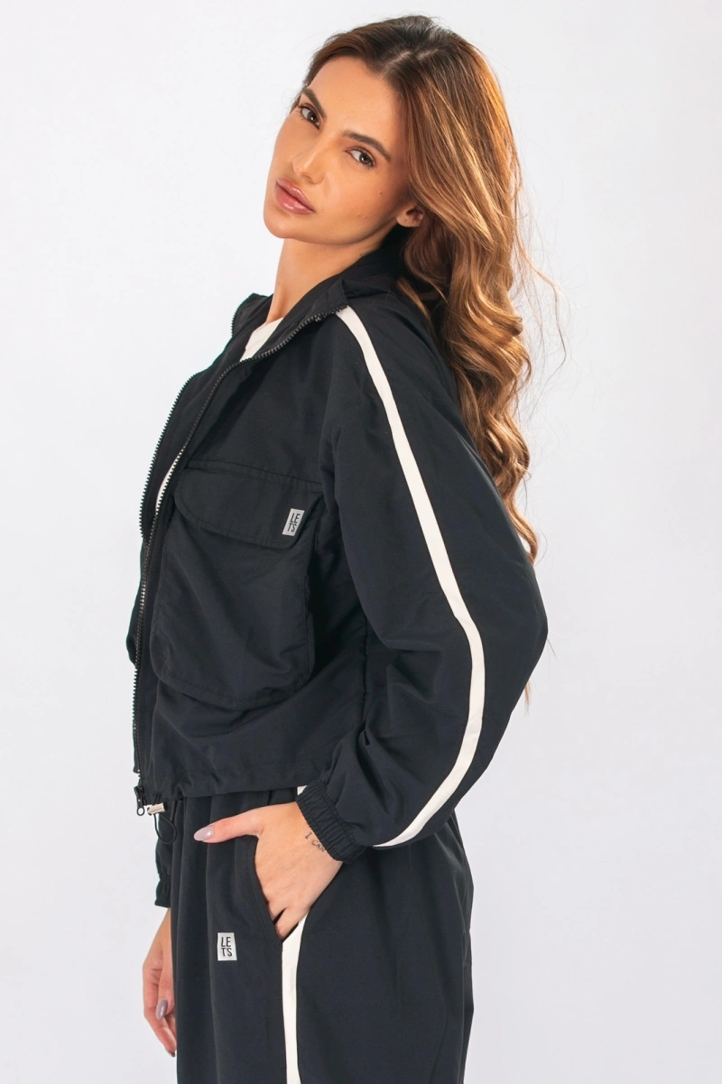 Lets Gym - Black Soft Power Jacket - 3126PT