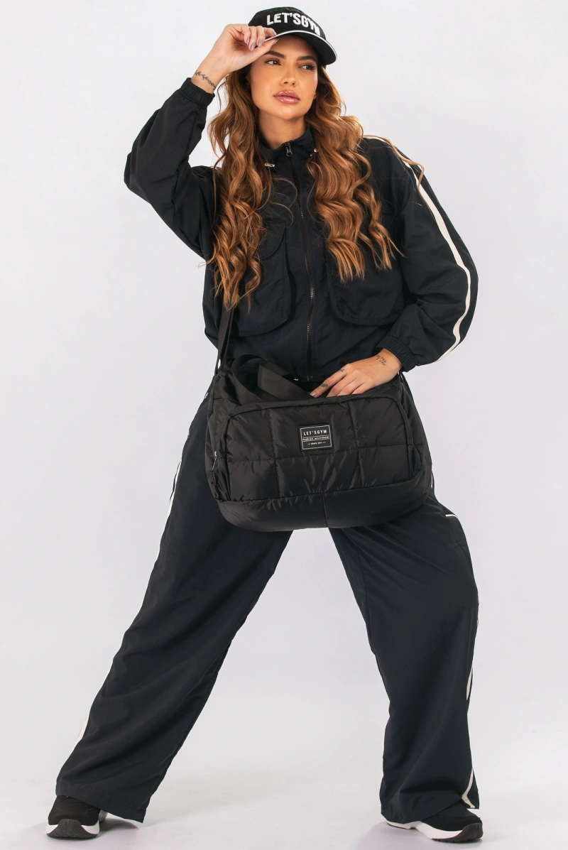 Lets Gym - Black Soft Power Pants - 3127PT