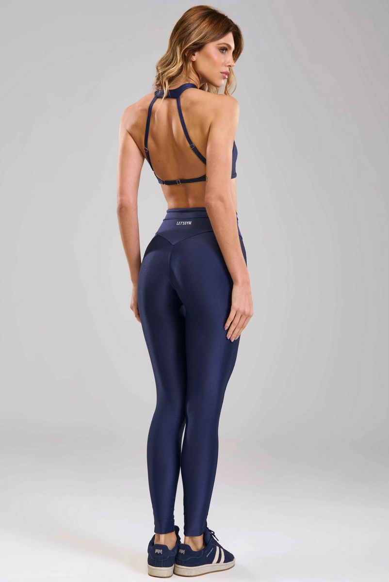 Lets Gym - Top Bright Form Navy Blue - 3207NB