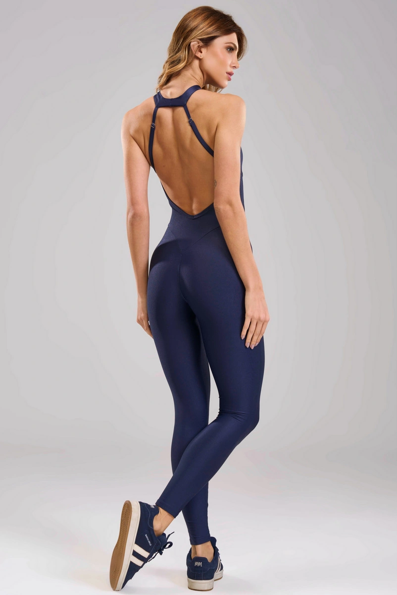 Lets Gym - Macacão Bright Form Navy Blue - 3211NB