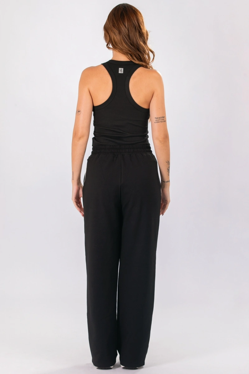 Lets Gym - Tank Shirt Rib Basic Black - 3247PT