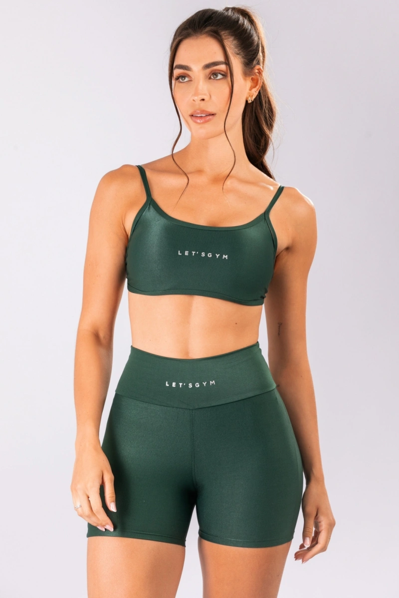 Lets Gym - Short New Minimal Glow Dark Emerald - 3285ESME