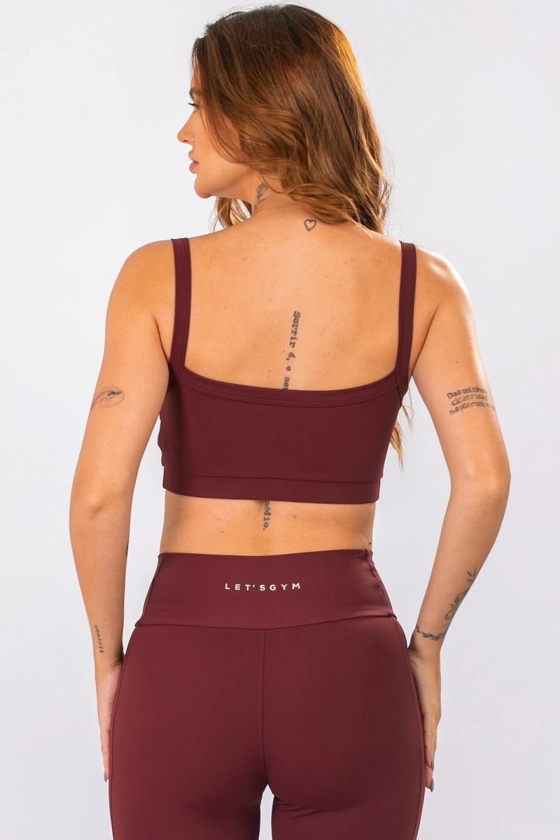 Lets Gym - Top Basic Tunning Burgundy - 3326BG