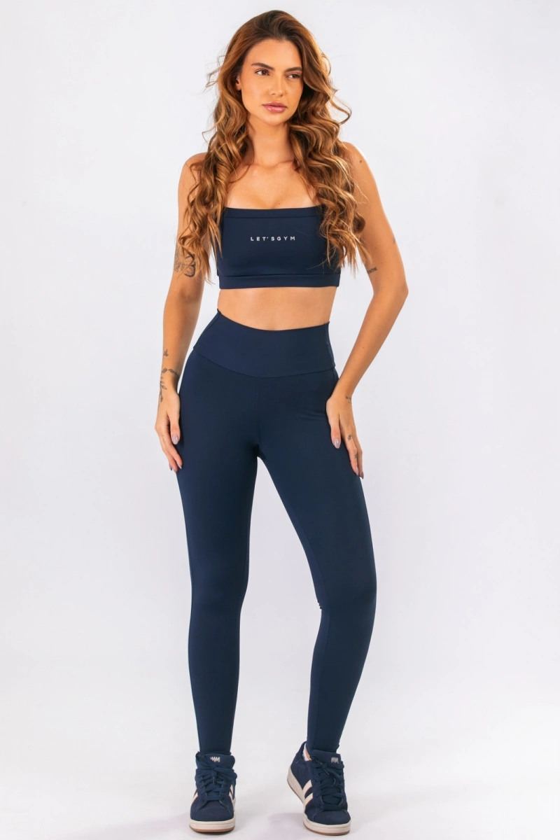 Lets Gym - Top Basic Tunning Navy Blue - 3326NB