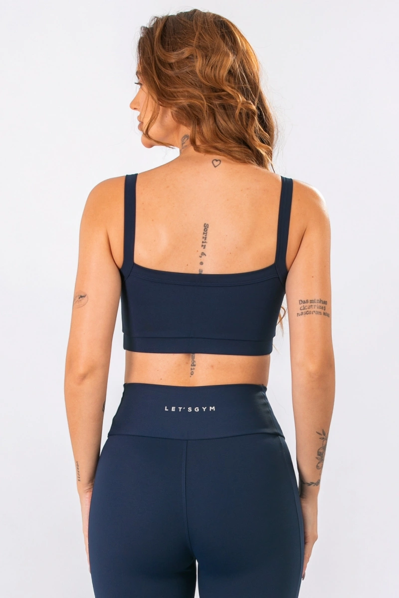 Lets Gym - Top Basic Tunning Navy Blue - 3326NB