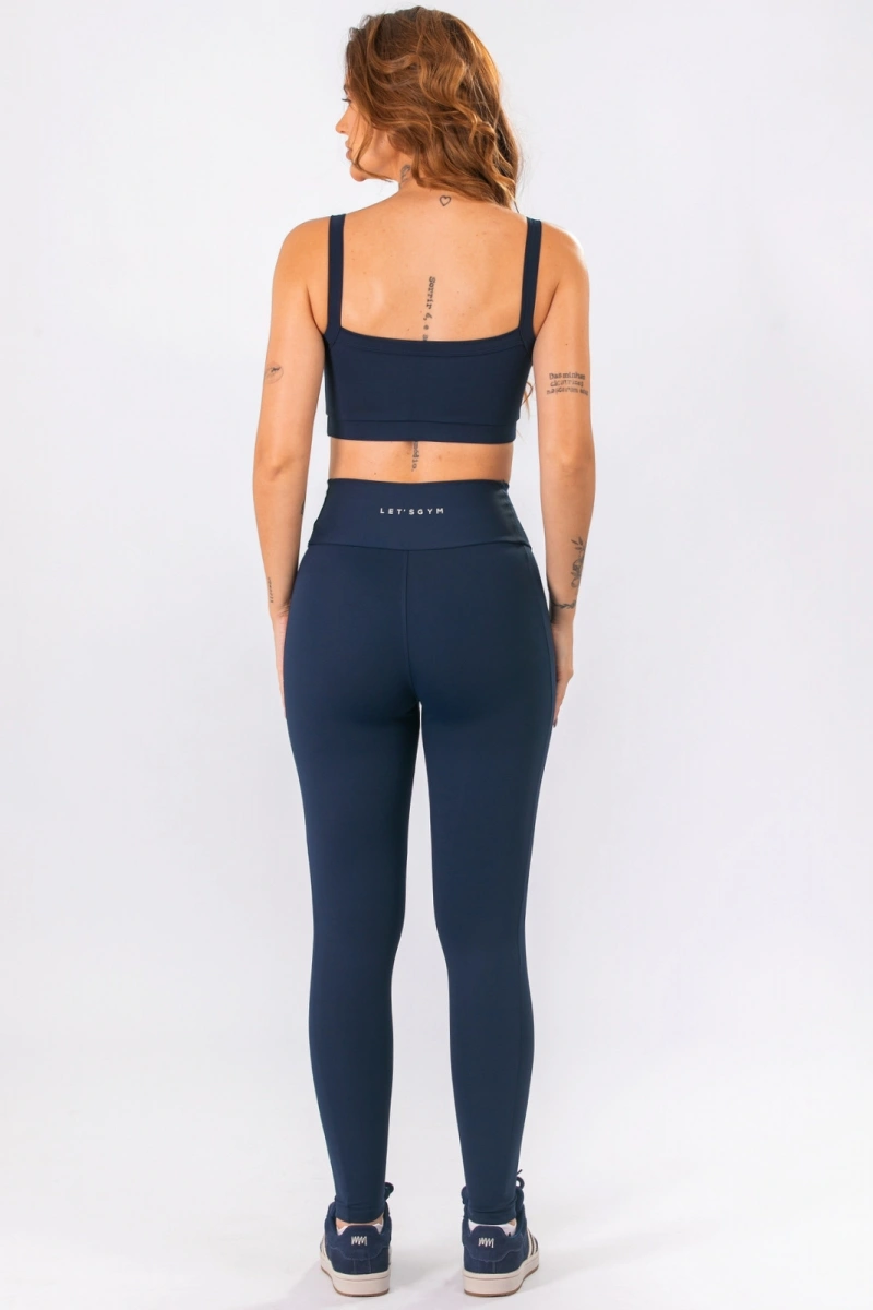 Lets Gym - Legging Basic Tunning Navy Blue - 3327NB