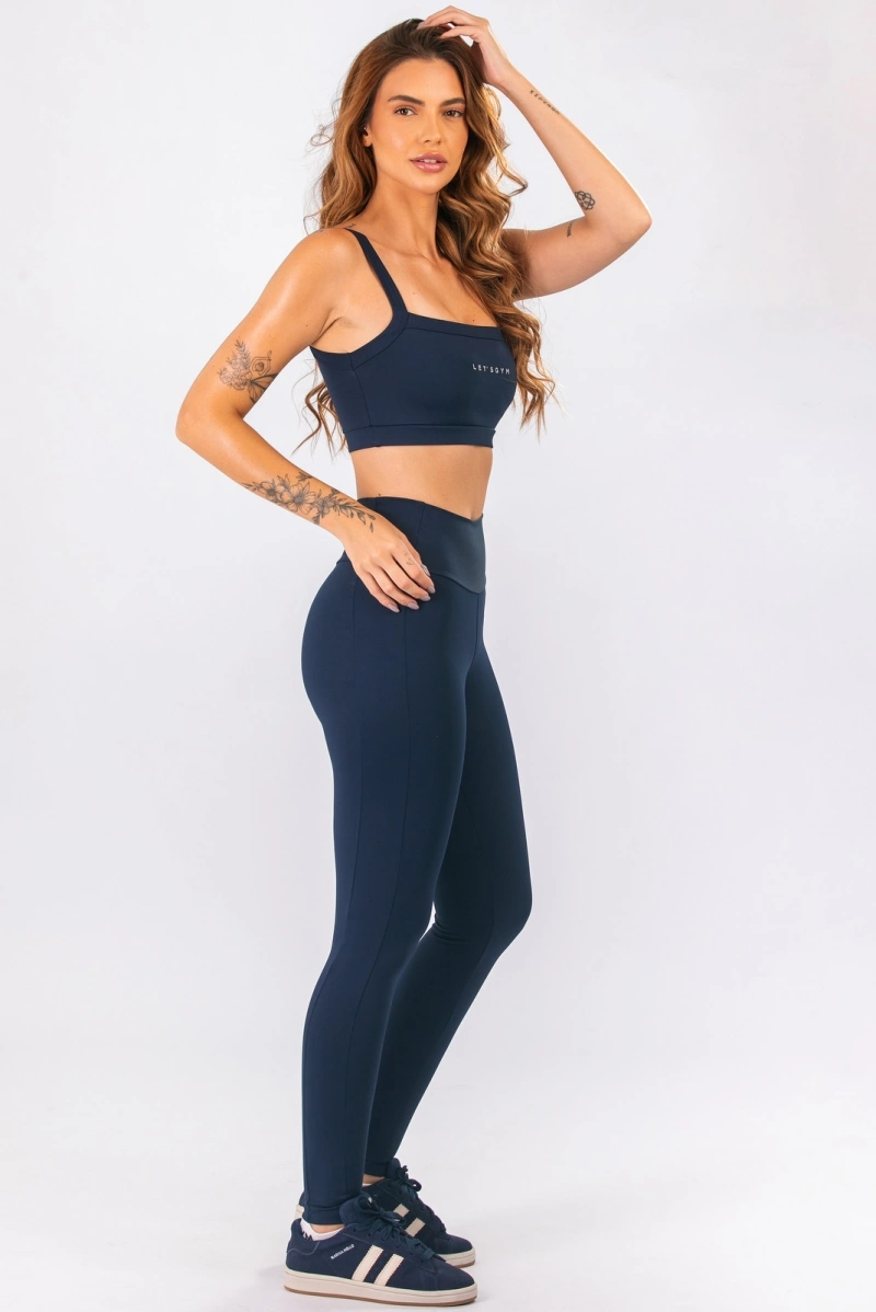 Lets Gym - Legging Basic Tunning Navy Blue - 3327NB