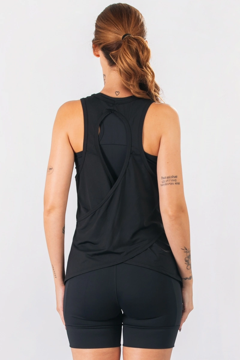 Lets Gym - Black Tank Shirt Let's Run - 3359PT