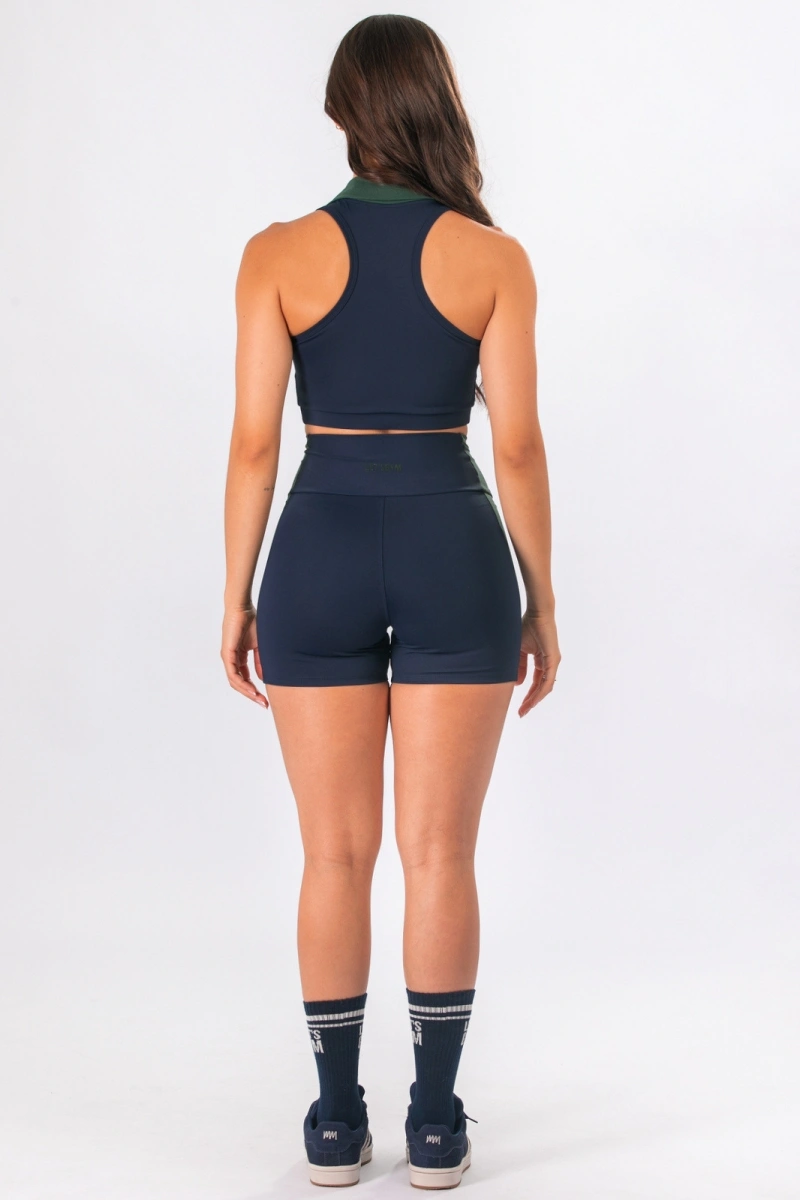 Lets Gym - Cropped Court Navy Blue - 3374NB