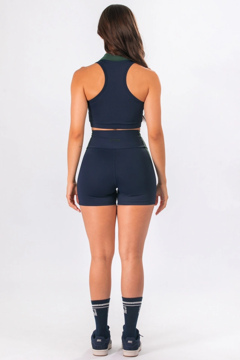 Lets Gym - Short Court Navy Blue - 3376NB