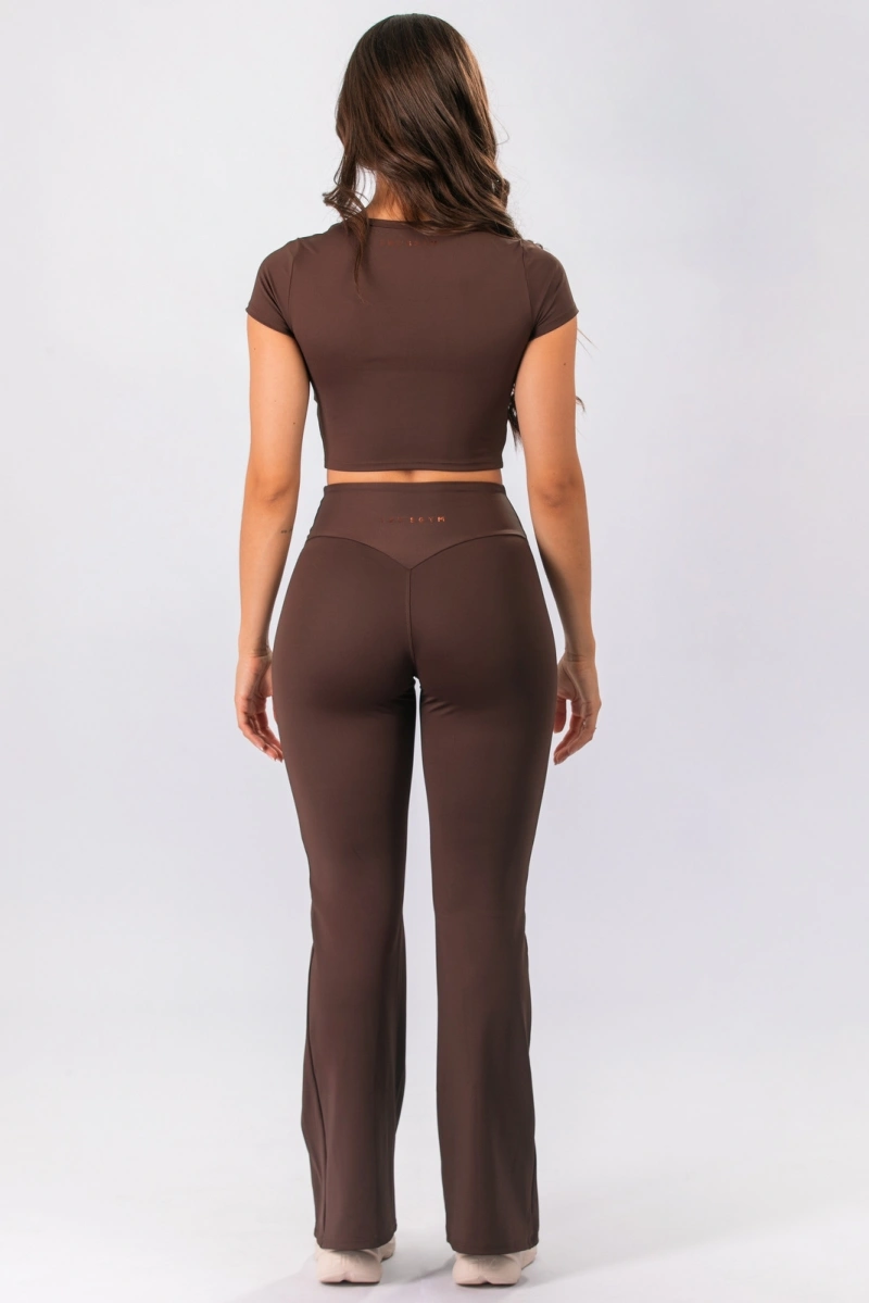 Lets Gym - Cropped Intense Coffee - 3380CF