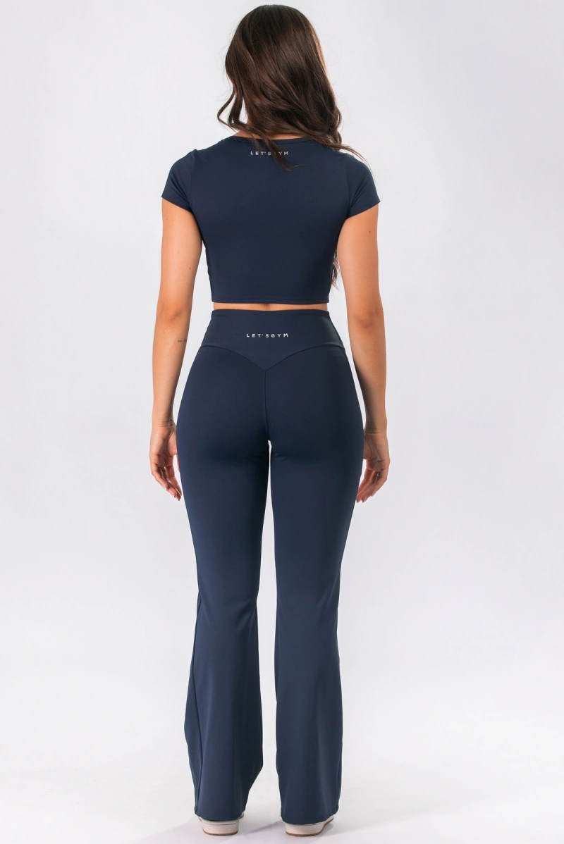Lets Gym - Cropped Intense Navy Blue - 3380NB