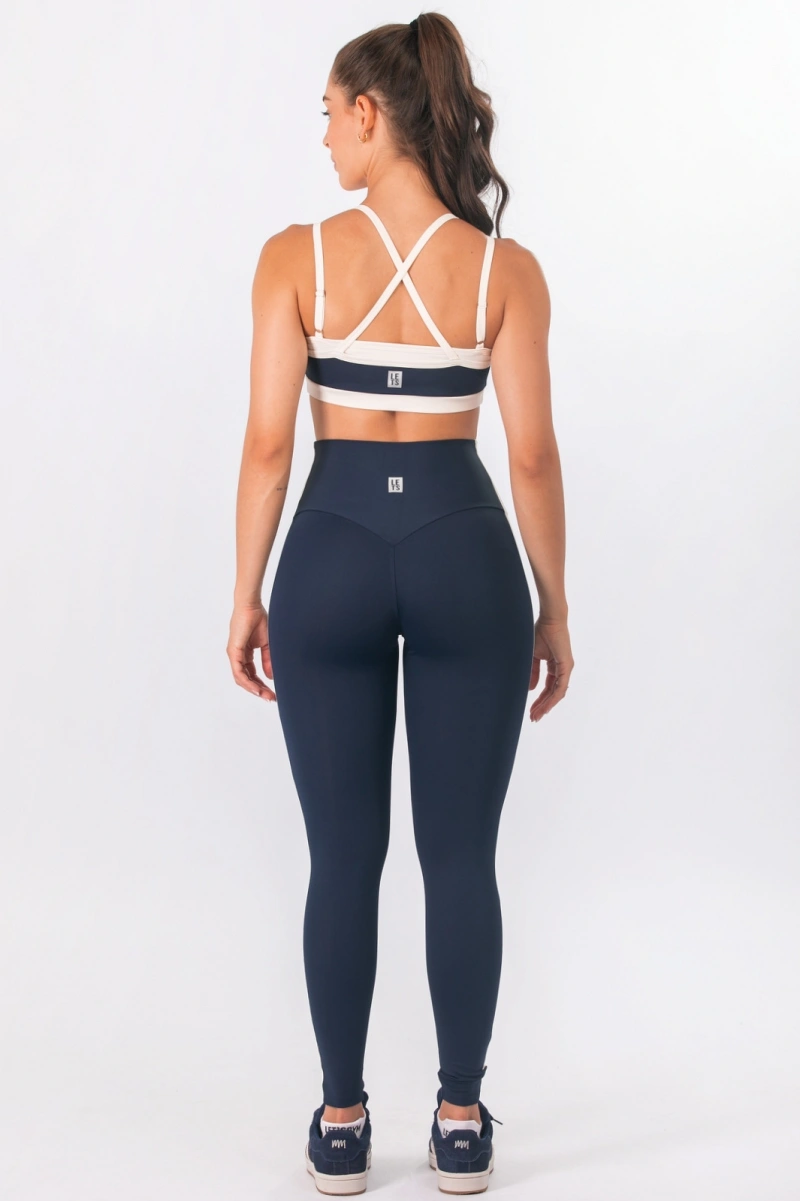 Lets Gym - Muse Navy Blue Leggings - 3386NB